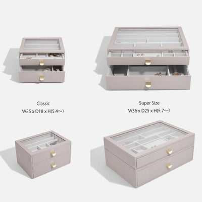 Stackers Blush Classic Jewellery Box Display Drawer Blush Pink, Blush Pink