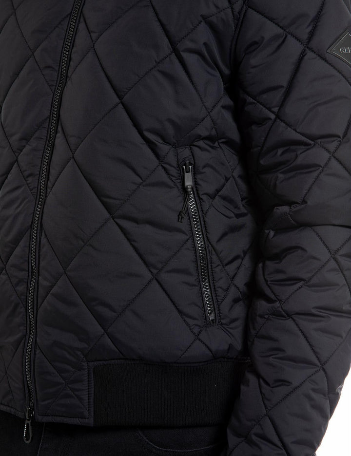 Replay Herren Jacke Bomberjacke Winter M Black 098, M Black 098