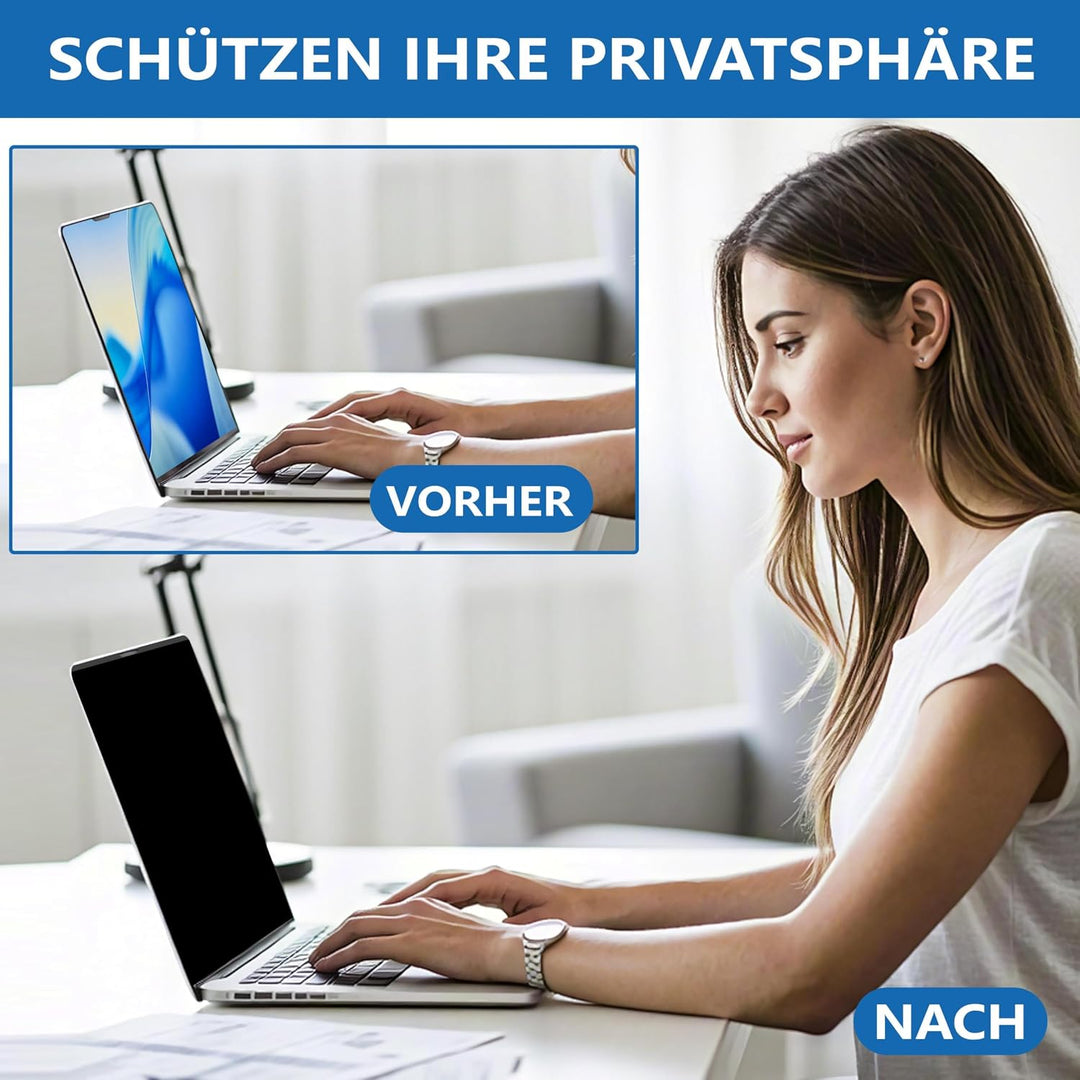 Magnetischer Blickschutzfolie für Macbook Pro 13 Zoll (2016–2022, M1, M2) / MacBook Air 13 Zoll (201