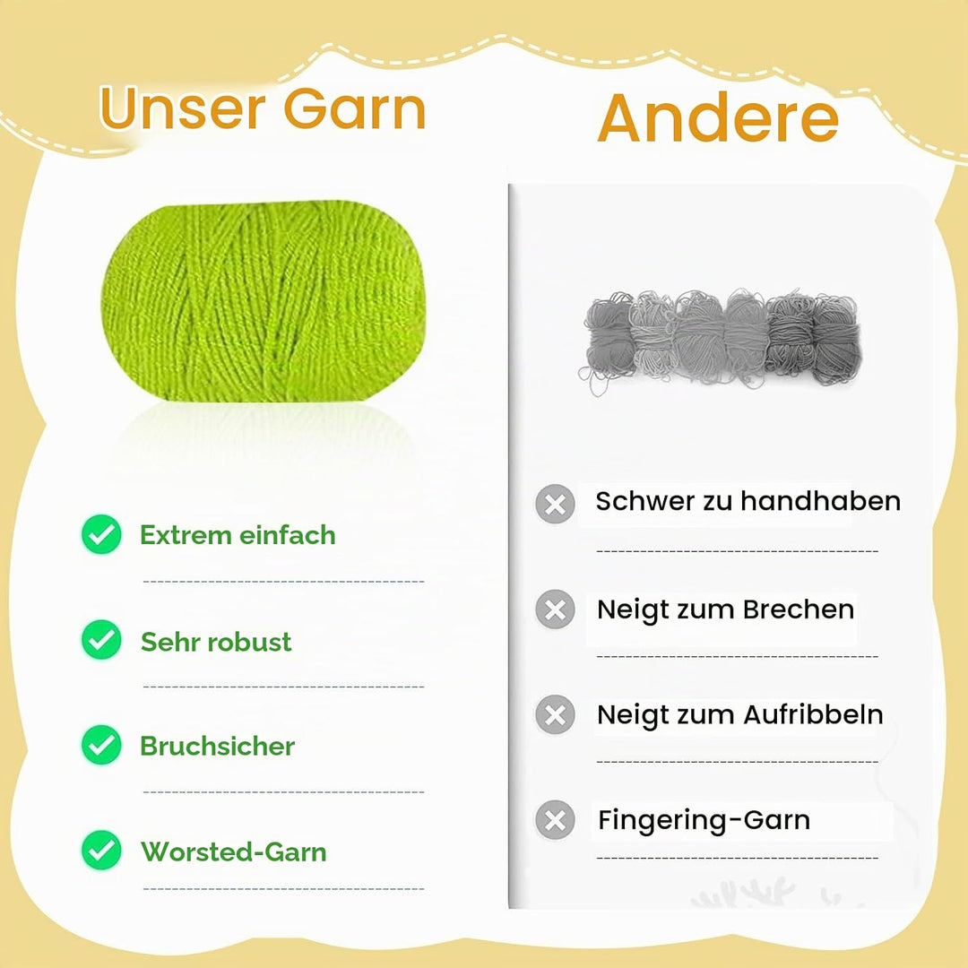 Lonsien Häkeln für Anfänger Sonnenblume Häkelset Kinder Komplett Stricken für Anfänger Set Amigurumi
