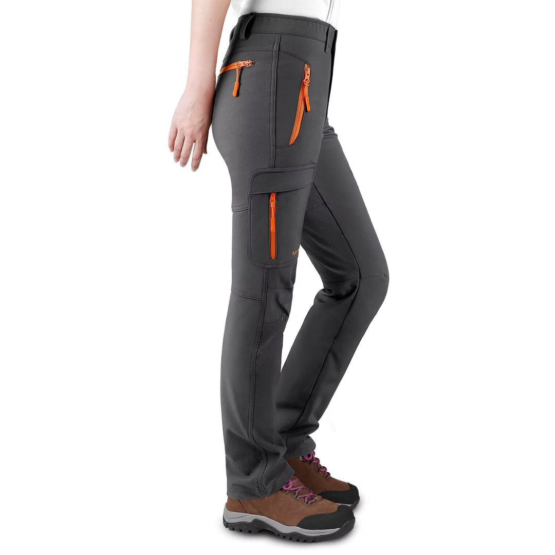 KUTOOK Damen Wanderhose Hp311 L Kurz Grau, L Kurz Grau