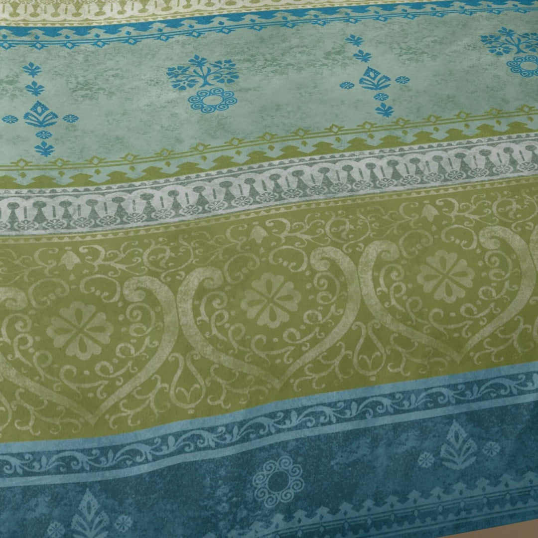 sister s. Biber Bettwäsche Indi 135 cm x 200 cm blau-salbeigrün Salbeigrün 135 cm x 200 cm, Salbeigr