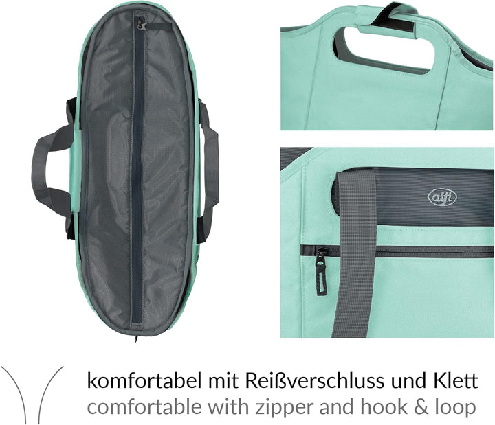 alfi ISO Bag 2in1 23 Liter, Mint Green, Thermo-Kühltasche aus Polyester mit extra Tragetasche, isoli