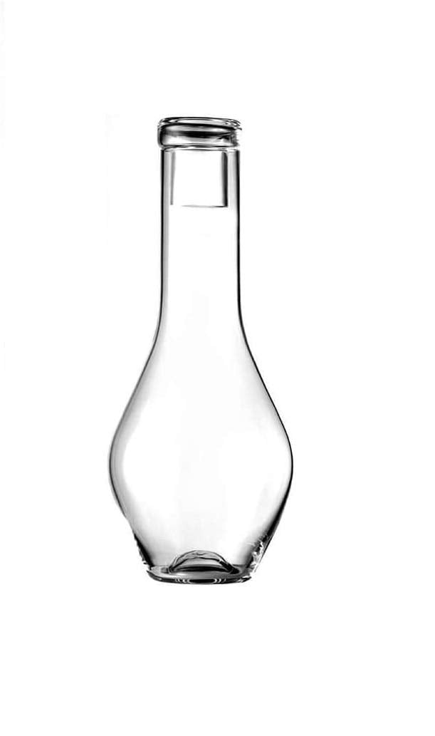 Zafferano Chiaro di Luna - Glasflasche Klar, Höhe 290 mm, Durchmesser 125 mm, Fassungsvermögen 138 c