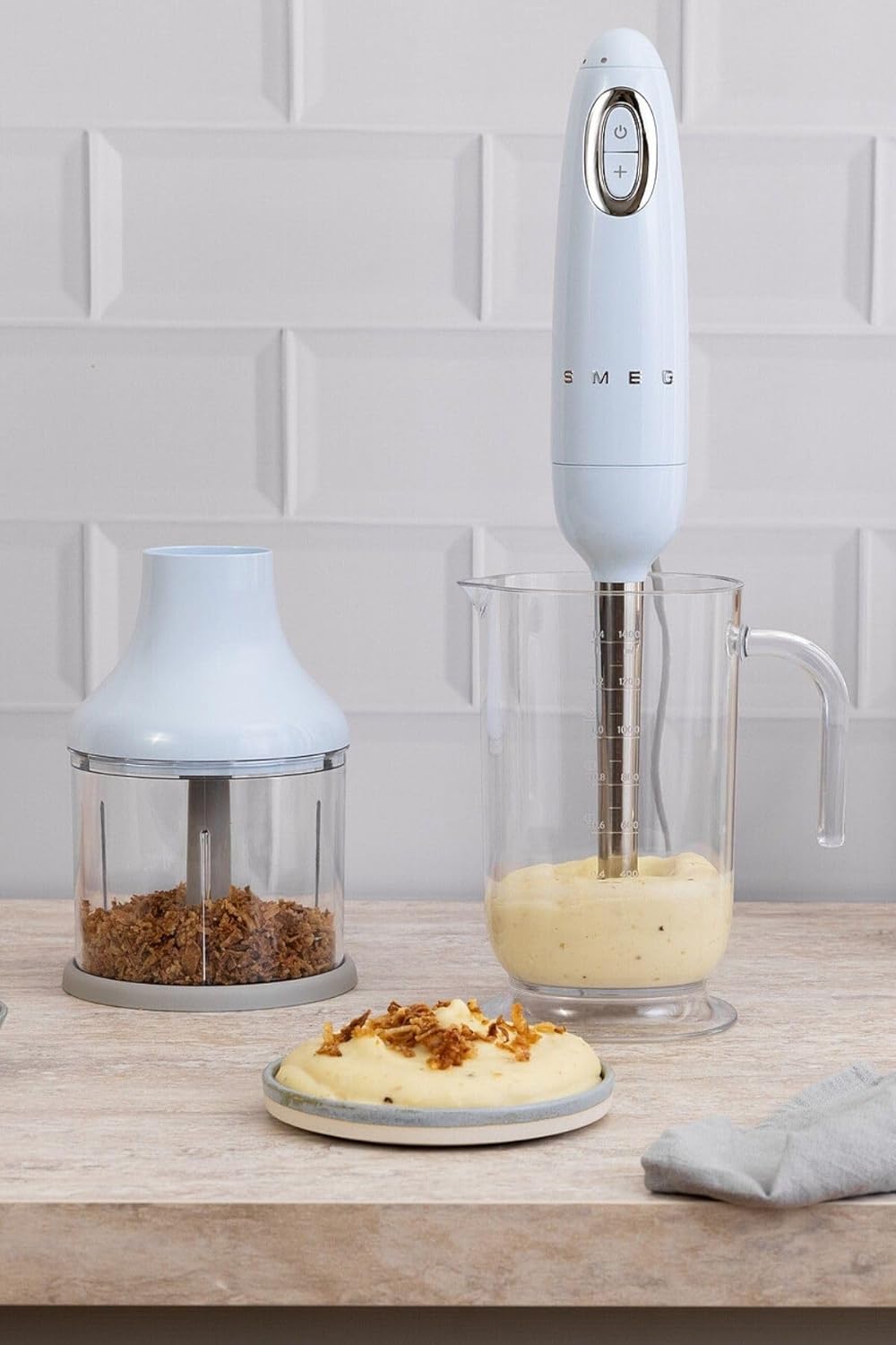 Smeg, HBF03PBEU Stabmixer, pastellblau, Blau