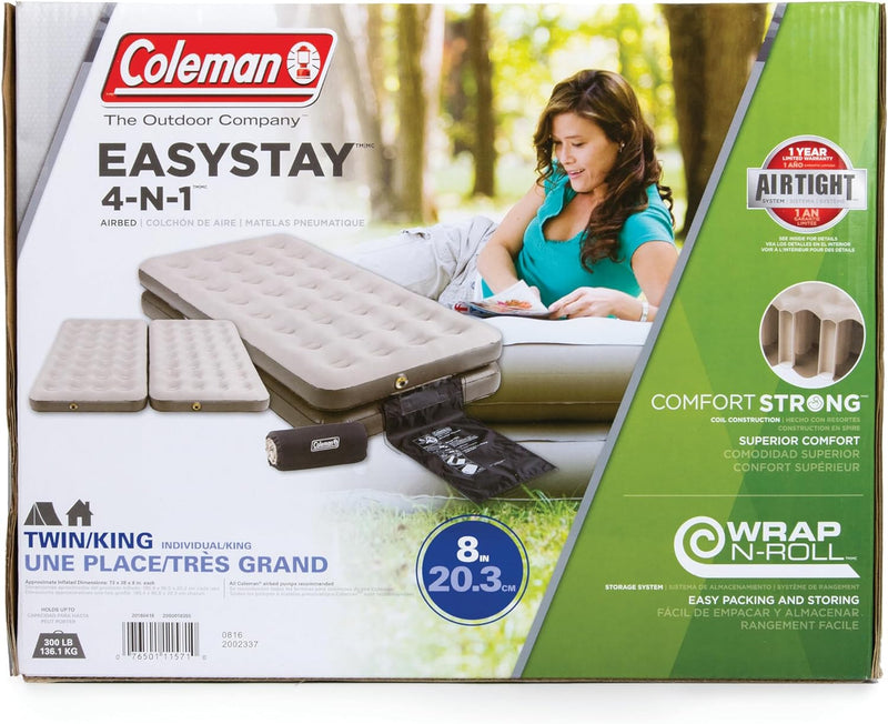 Coleman 765710-SSI 4-N-1 Quickbed Airbed Tan 200018355 - Multi, N/A