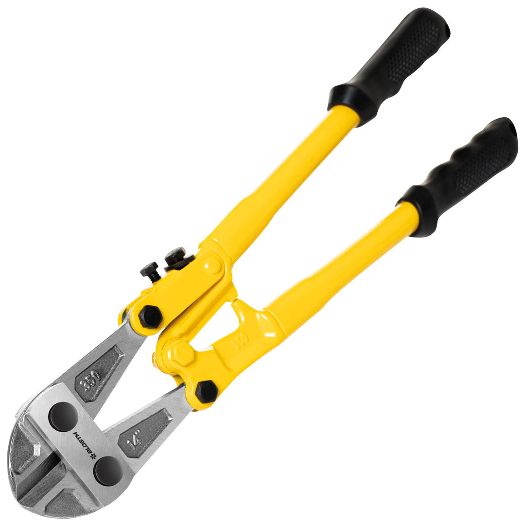 BLOSTM Robuste Bolzenschneider – 35,6cm Edelstahl-Bolzenschneider mit ergonomischen Gummigriffen, st