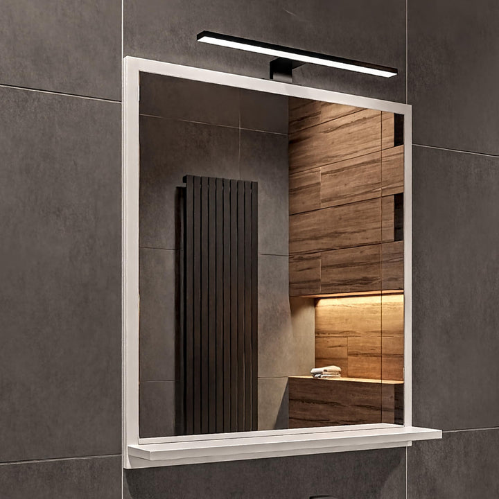 Weiss Badspiegel mit Beleuchtung 4000 K IP44 H:70 x B: 60 cm - Bathroom Mirror - Moderner Badezimmer