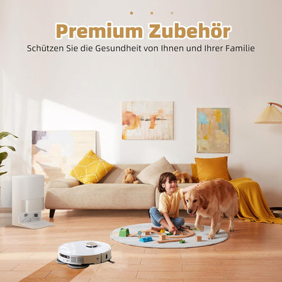 20 Stück Zubehör für Dreame L10s Pro Ultra Heat Saugroboter, Ersatzteile Set mit 1 Hauptbürste, 6 St