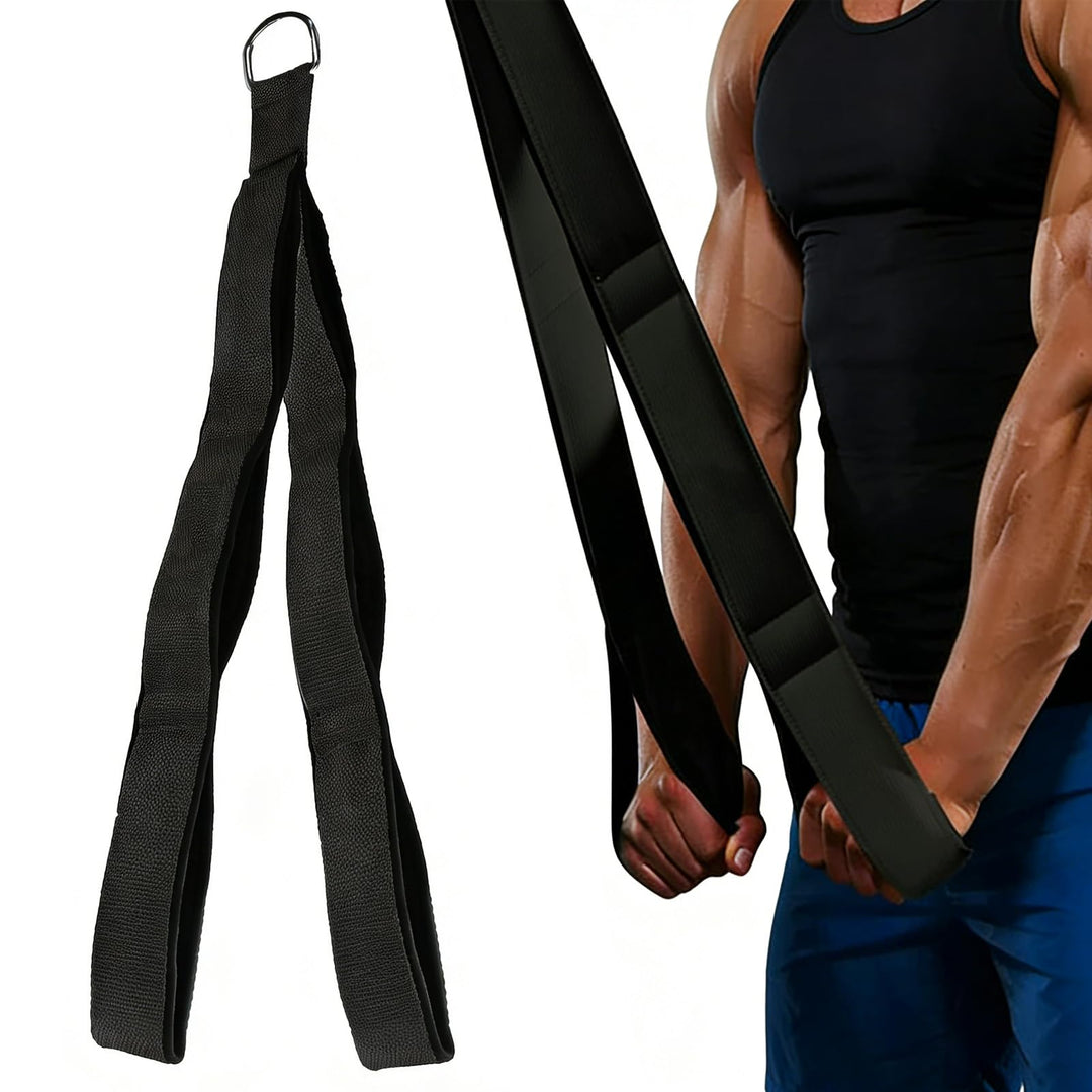 Trizepsseil Kabelbefestigung, Trizeps-Pull-Down-Seil, Extra Langer Arm, Weiss, Vliesstoff, Einheitsg