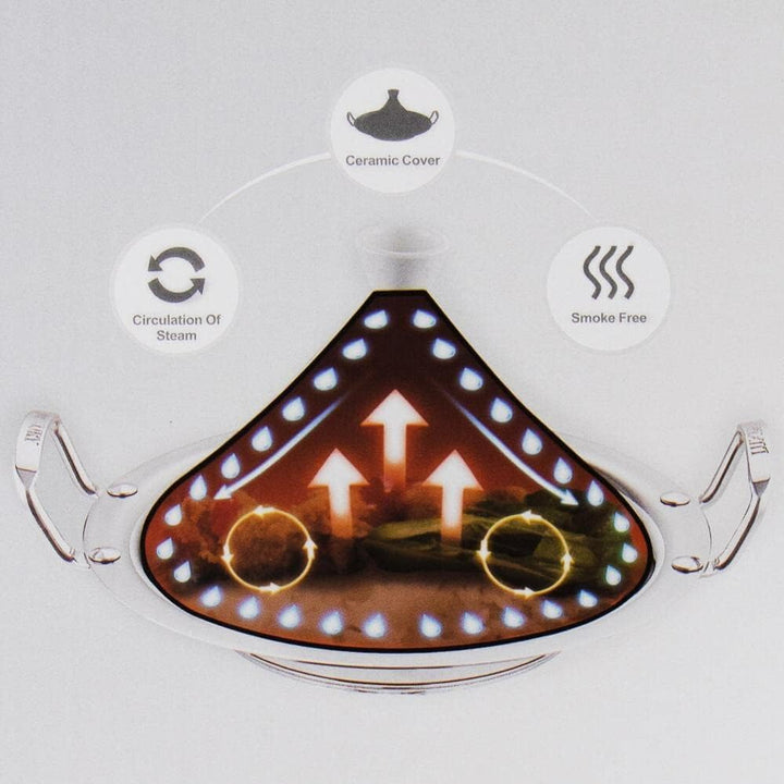 Marokkanische Tajine Tajin Tagin Tagine Royal Ø 34 cm Keramik Induktion 4-6 Personen