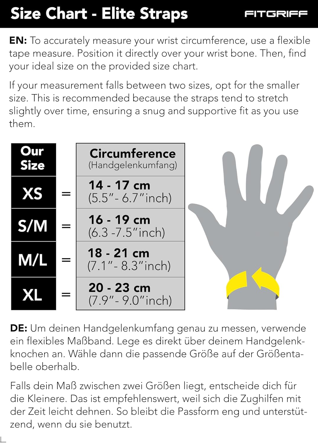 Fitgriff® Elite Straps 2.0 - Zughilfen mit Gummi-Pad für Krafttraining - Bodybuilding, Fitness, Gym