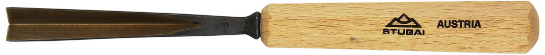 STUBAI Stemmeisen Stechbeitel Serie 52 - Form 45 | Gerader Gaissfuss 14 mm, mit Holzgriff, zum Vorst