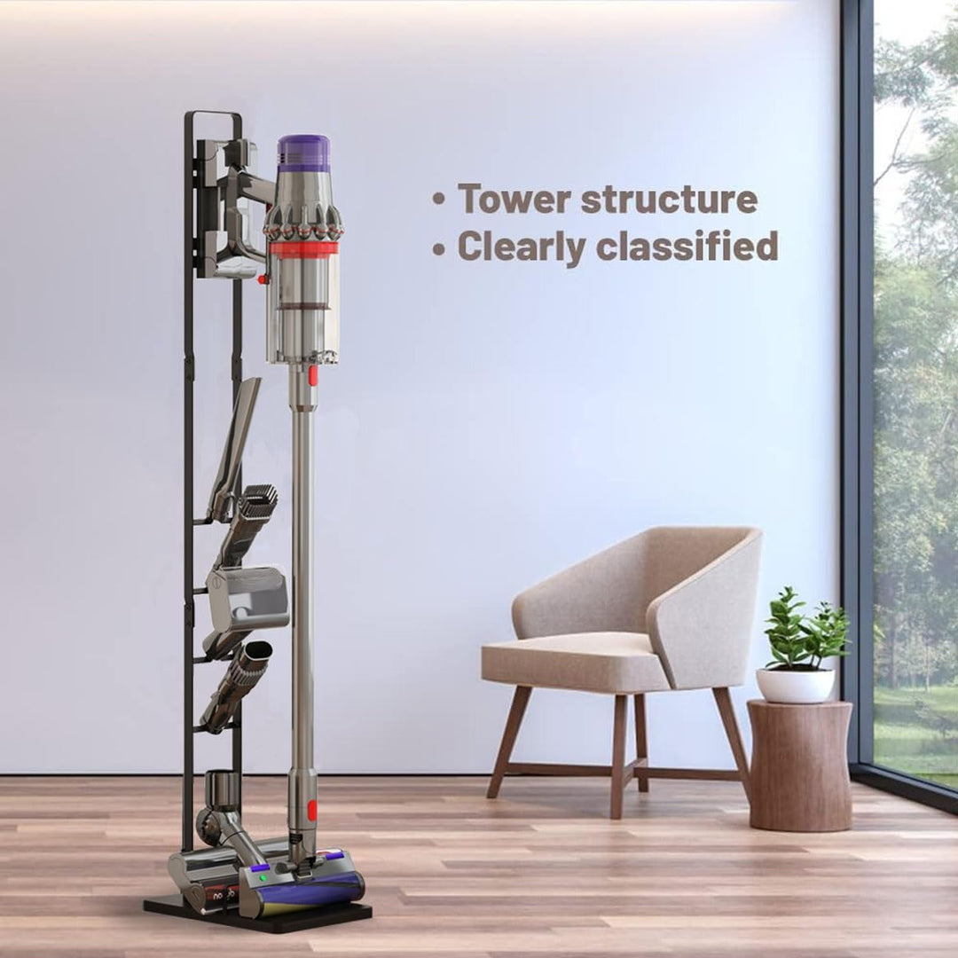 Foho Ständer Kompatibel für Dyson V15s V15 V11 V10 V8 V7 V6, Halterung, Bodenständer, Zubehörhalter