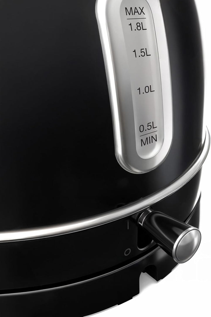 SWEISS Vintage Wasserkocher KTL9 1,8L, Praktische kompakte Edelstahl 2200W, Schnelles Kochen, Sichtb