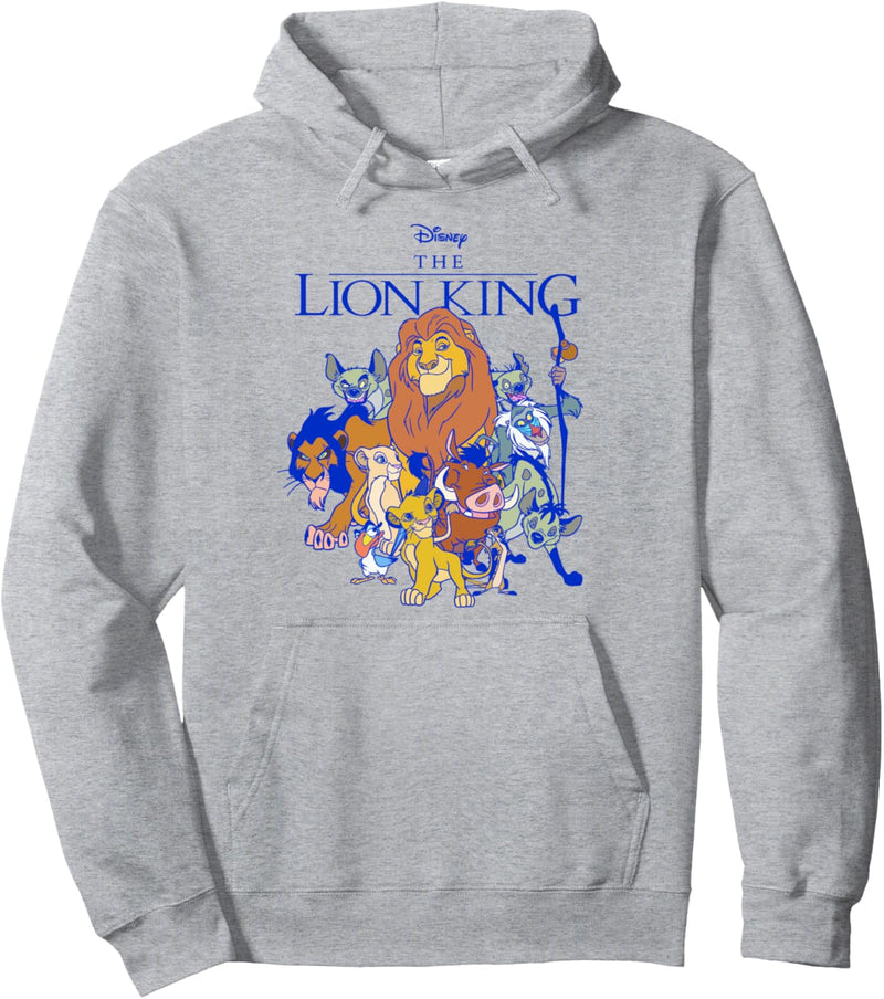 Disney The Lion King Group Shot Dark Outline Pullover Hoodie