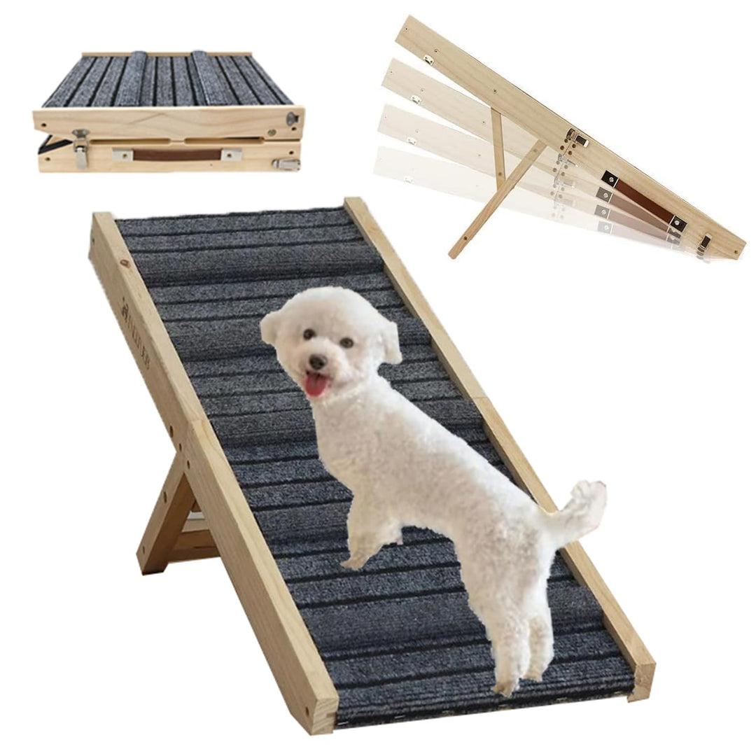Hunderampe,Dog Ramp,Hundetreppe Für Kleine Hunde Und Grosse Hunde,Zusammenklappbar Rampe Hund,Mit Ru