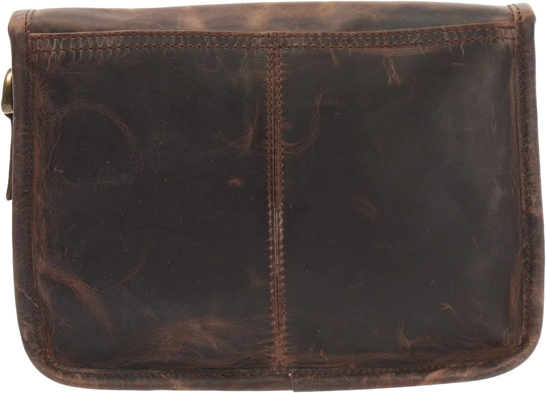 LECONI kleine Schultertasche Umhängetasche Damen Ledertasche Handtasche echtes Rindsleder 26x20x8cm