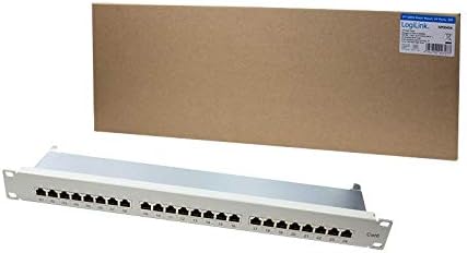 LogiLink Professional PrimeLine Cat.6 (250 MHz) Patchpanel - Verteilerfeld, 19", STP (geschirmt) 24-