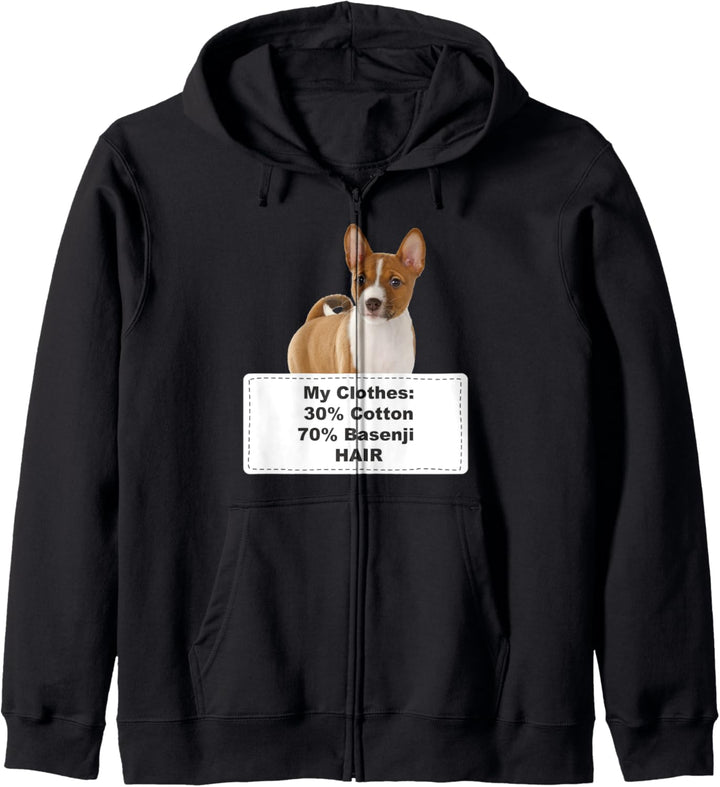 Funny Shedding Dog Basenji Kapuzenjacke