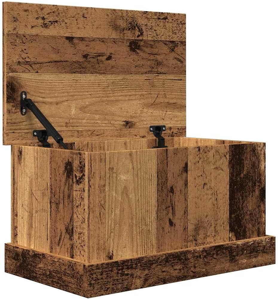 vidaXL Truhe Altholz-Optik 30x50x28 cm Holzwerkstoff, Aufbewahrungsbox, Werkzeugtruhe, Deckenbox, We