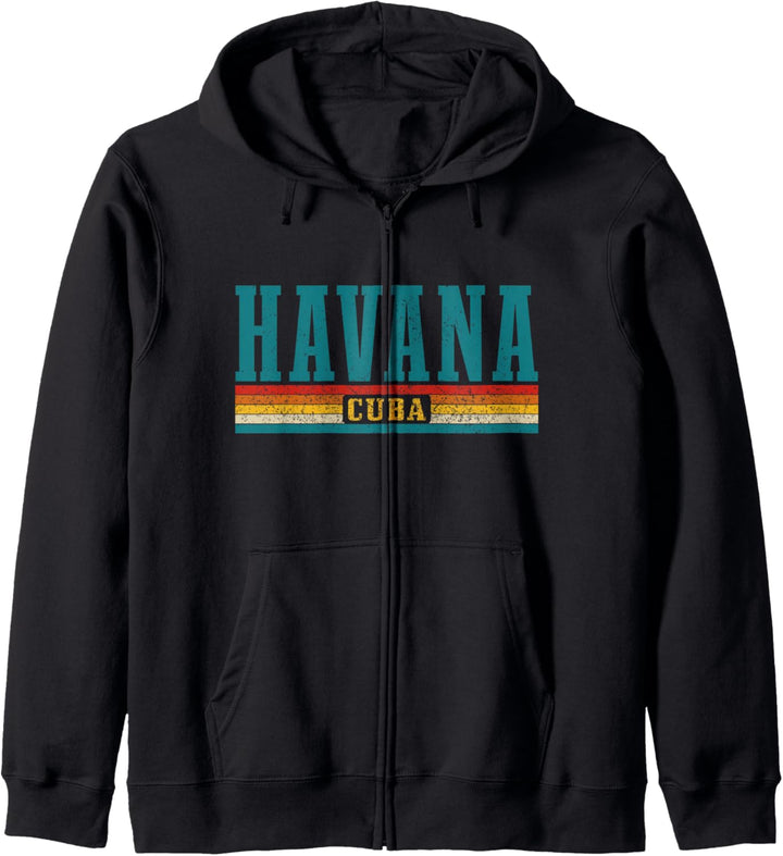 Havana Vintage Retro Cuba Pride Karibik Kapuzenjacke