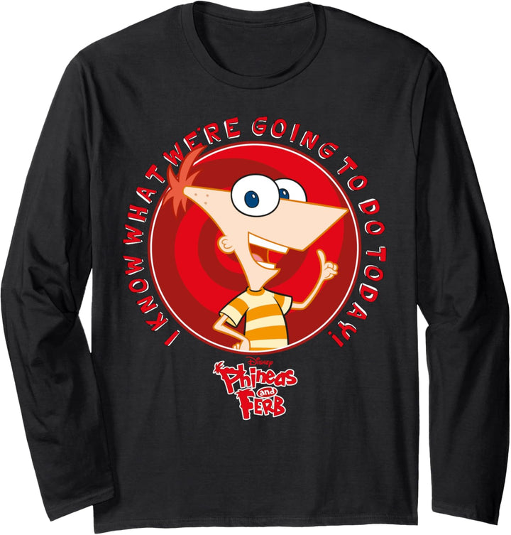 Disney Phineas And Ferb Phineas Do Today Langarmshirt