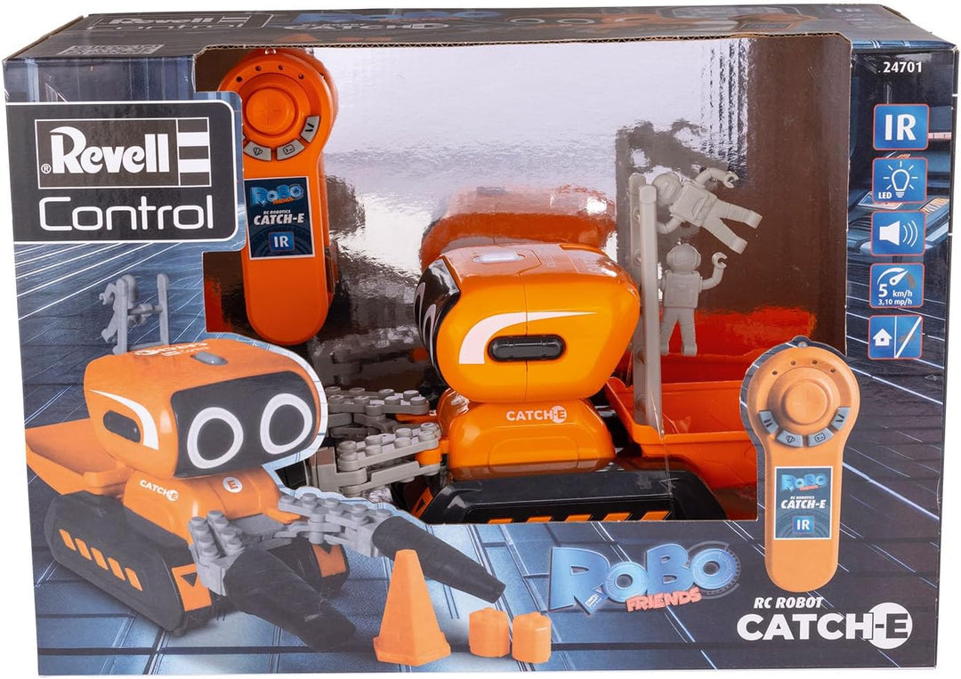 Revell RC, Catch-E Roboter, Programmierbarer Roboter mit Vorwärts-, Rückwärts- und Drehbewegungen, G