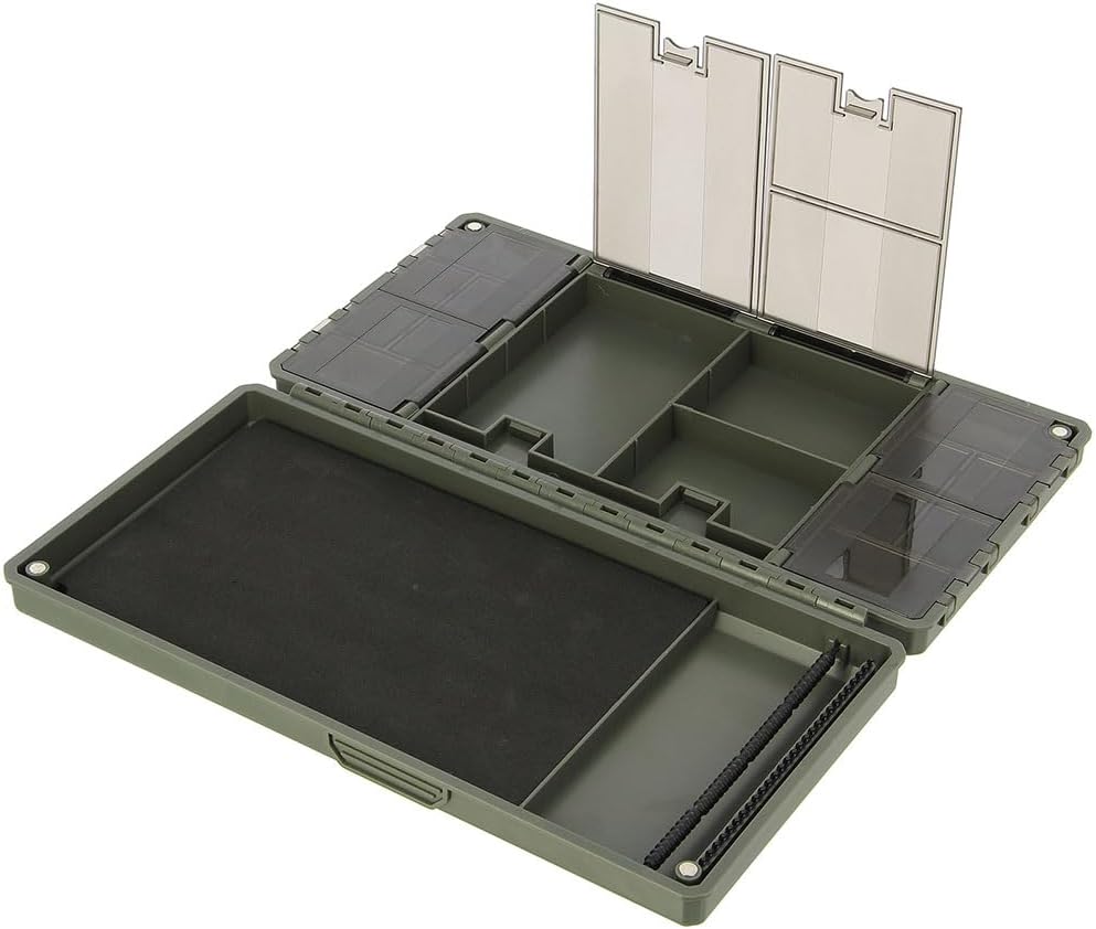Angelbox magnetisch – Terminal Tackle Rig Box für Haar-Rigs & Tackle Board kompakte Angelbox für Kar