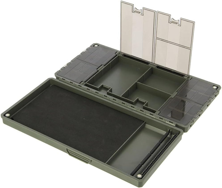 Angelbox magnetisch – Terminal Tackle Rig Box für Haar-Rigs & Tackle Board kompakte Angelbox für Kar