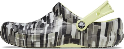 Crocs Unisex Bistro Graphic Clogs 36/37 EU Black Lime, 36/37 EU Black Lime