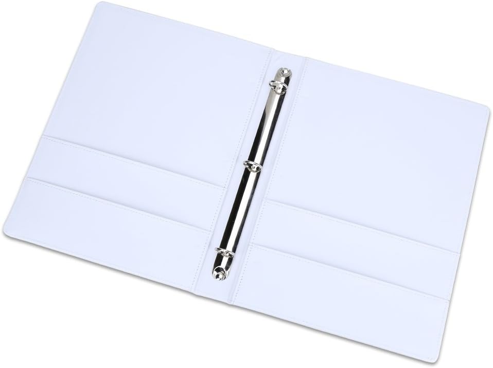 KINGFOM A4 Kunstleder Padfolio Ringbuch Business Datei Ordner Dokumentenhalter mit Kartenhalter (3 R