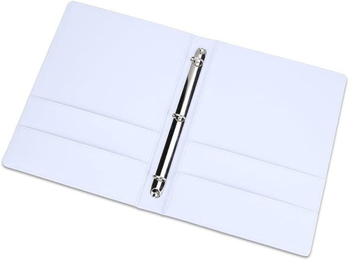 KINGFOM A4 Kunstleder Padfolio Ringbuch Business Datei Ordner Dokumentenhalter mit Kartenhalter (3 R