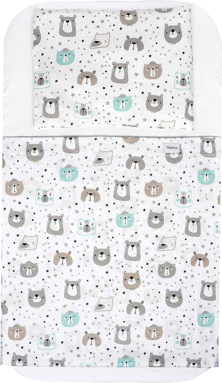 FlyIdeas Next 2 me Spannbettlaken Beistellbett Baby 83x50 cm, 8 STK. - 100% Zertif. Baumwolle - Komp