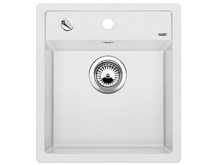 BLANCO DALAGO 45 | SILGRANIT weiss | Einbauart: Einbau von Oben | mit Ablauffernbedienung | 45er Unt