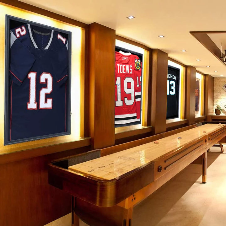 Nice C Jersey Frame Display Case Large Shadow Box Sports Jersey Display Case with 98% UV Protection,