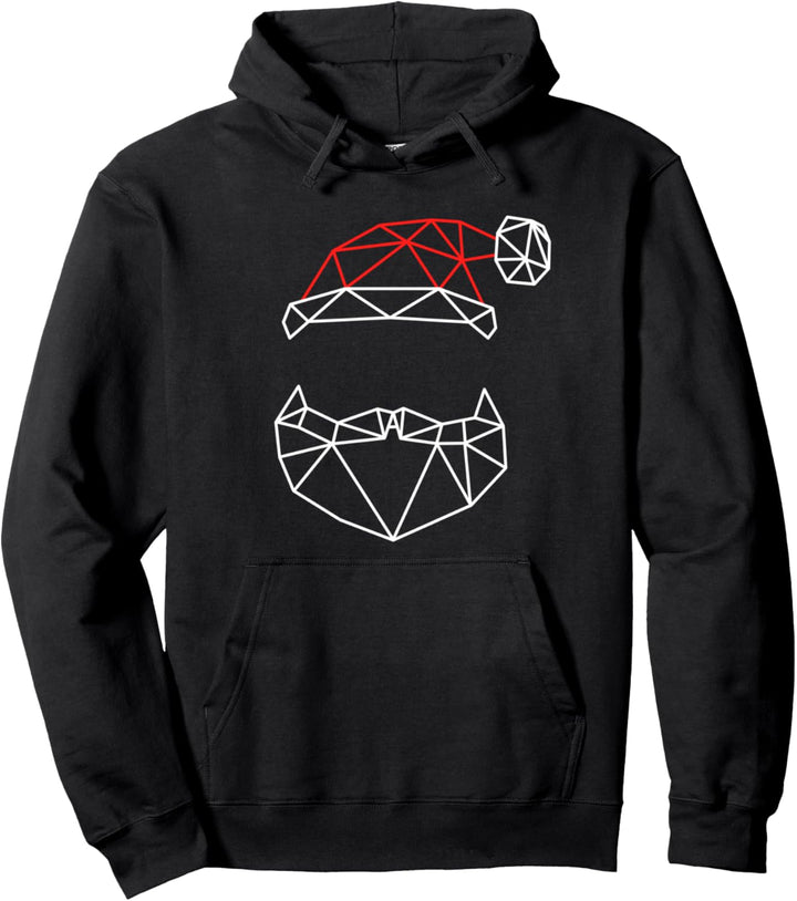 Weihnachtsmann-Bart und Mütze, Merry Xmas Holidays, Weihnachtsmann Pullover Hoodie