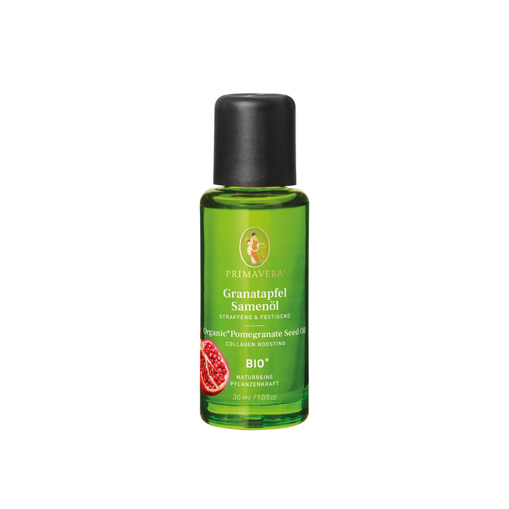 PRIMAVERA Pflegeöl Granatapfelsamenöl bio 30 ml – naturreine Pflanzenkraft – Glasflasche – Aromaöl,