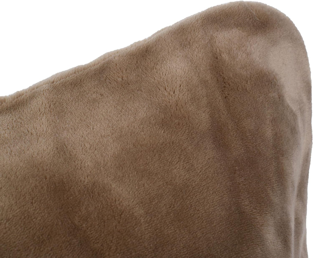 Gözze - Premium Cashmere-Feeling Kissenbezüge, 500 g/m², 50 x 50 cm - Taupe, Taupe