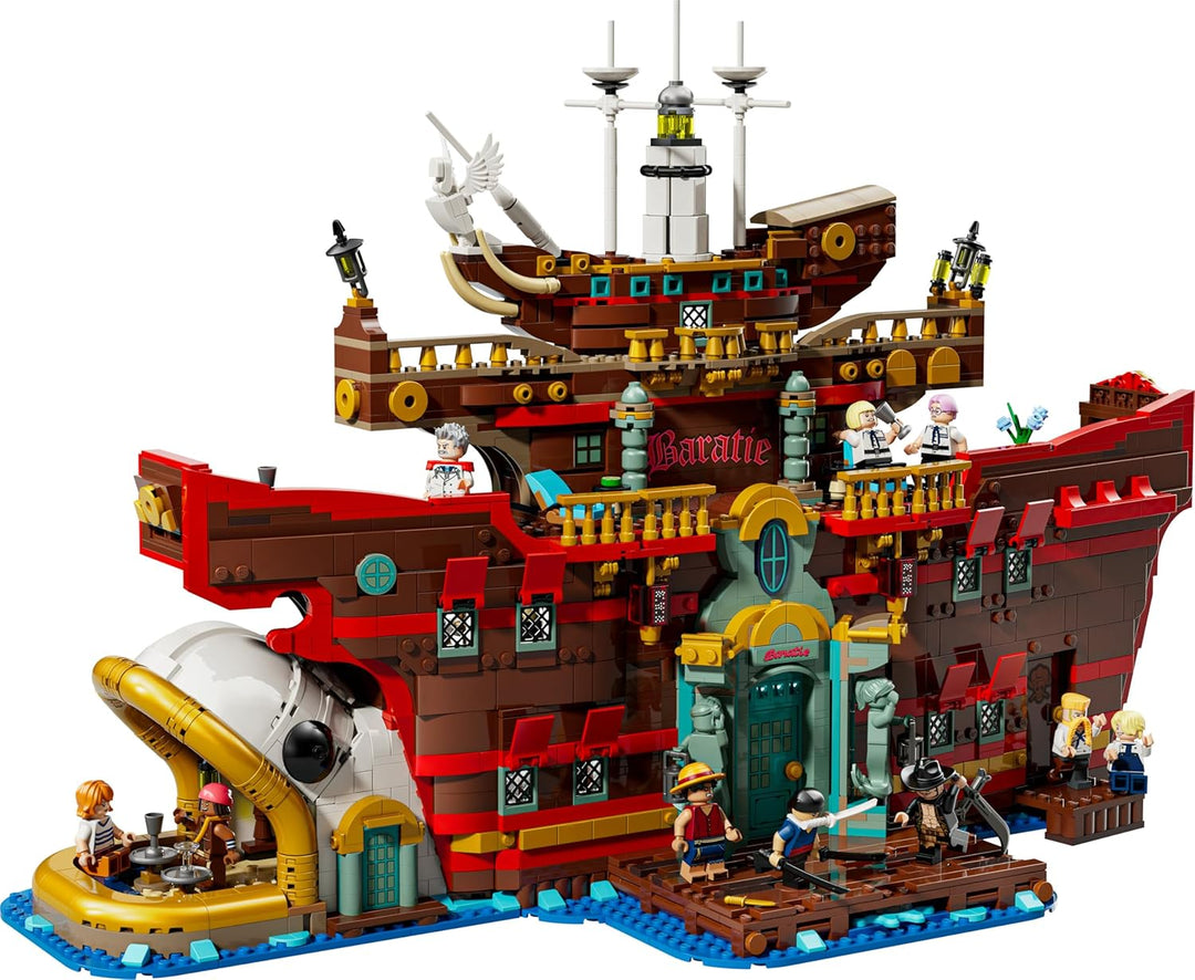 LEGO ONE Piece - Das Baratie schwimmende Restaurant - Spielzeug für Erwachsene mit detailliertem Inn