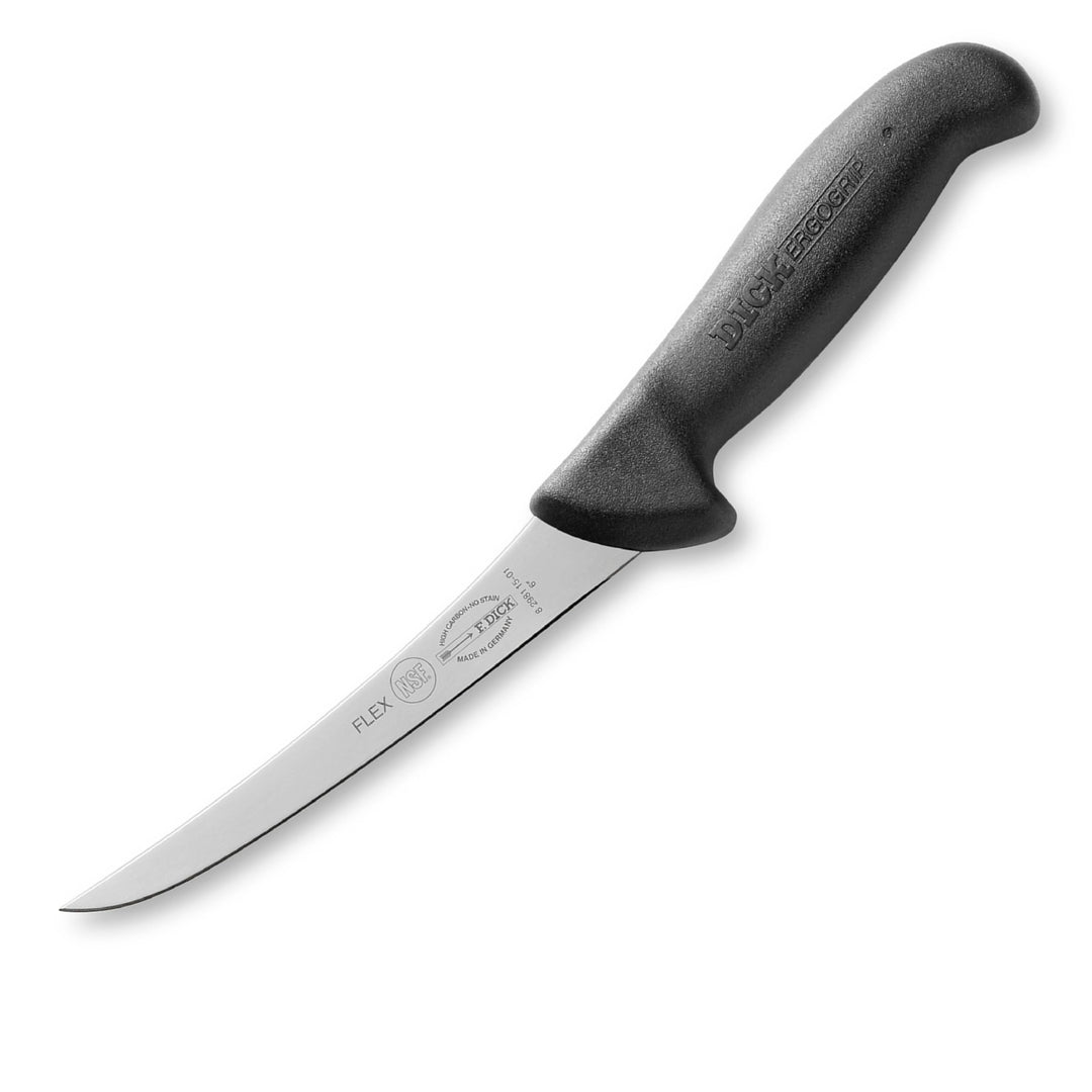 F. DICK Ausbeinmesser Flex / Metzgermesser ErgoGrip (Klinge Messer 15 cm, Messerstahl rostfrei, 56 H