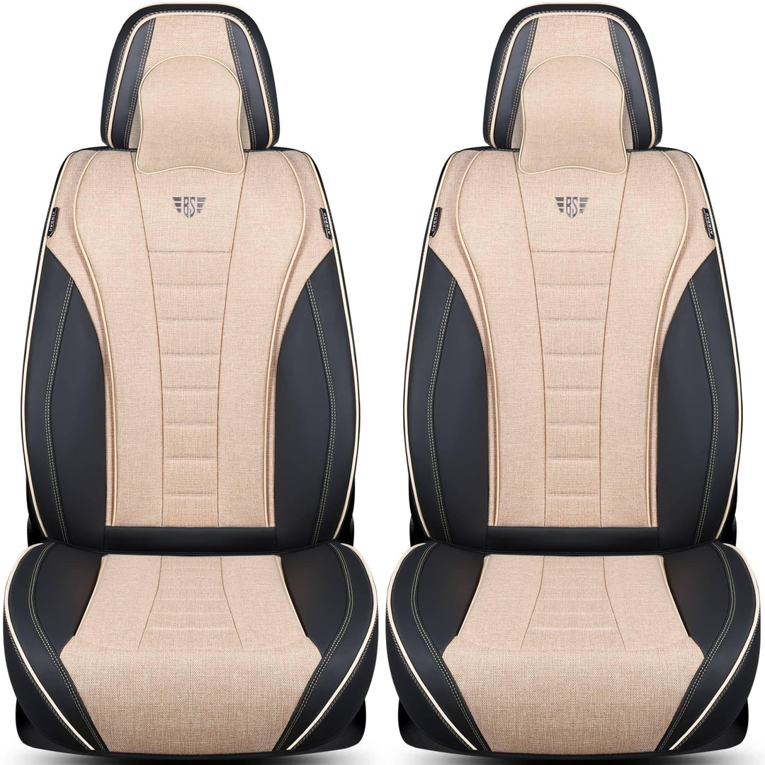 Schonbezüge Sitzbezüge für VW T7 Multivan Bj ab 2021 in Schwarz/Beige NL3