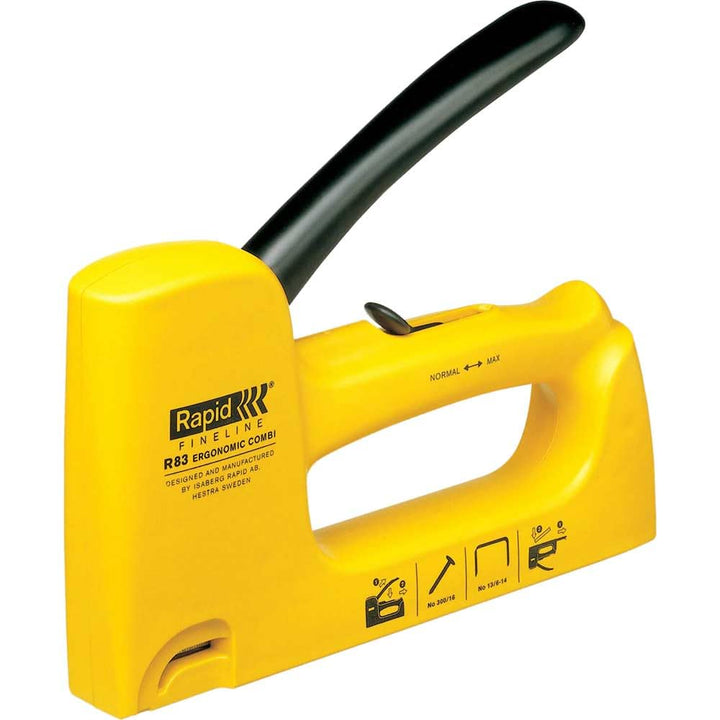 Rapid Handtacker R83, Tacker für Holz und Leinwand, Leicht, für Klammern Typ 13, 6-14mm und Nägel Ty