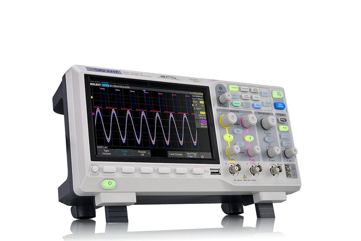 Siglent Technologies SDS1202X-E Digitales Oszilloskop, 200 MHz, 2 Kanäle, Grau