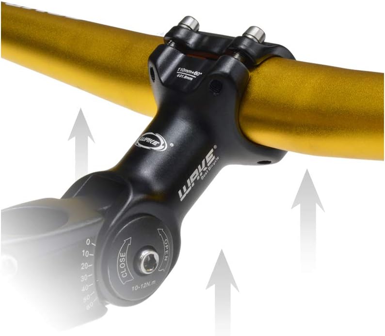 BESNIN MTB Vorbau 0-60° 31.8mm Fahrrad Vorbau verstellbar MTB 90mm/110mm/120mm/130mm Mountainbike Le