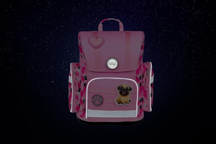 Baagl Schulranzen Jungen Mädchen Set 3 Teilig, Ergo Schultasche für 1. Klasse, Ergonomische Grundsch