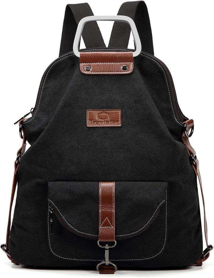 Travistar Rucksack Damen Handtasche Schultertasche Canvas Casual Damen Schultasche Umhängetaschen An
