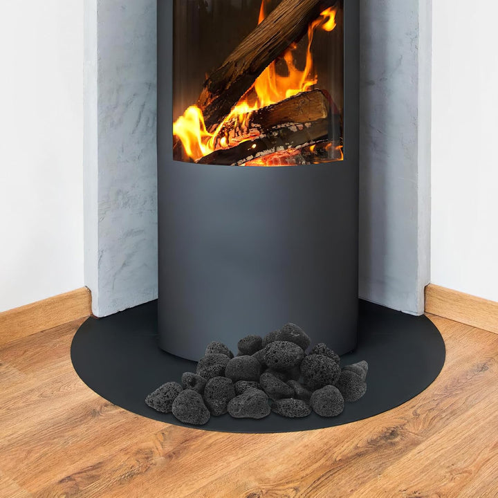 Lavasteine 1200g Natürliche Schwarze Vulkansteine 3-5cm Kaminsteine für Feuerstelle Dekorative Garte