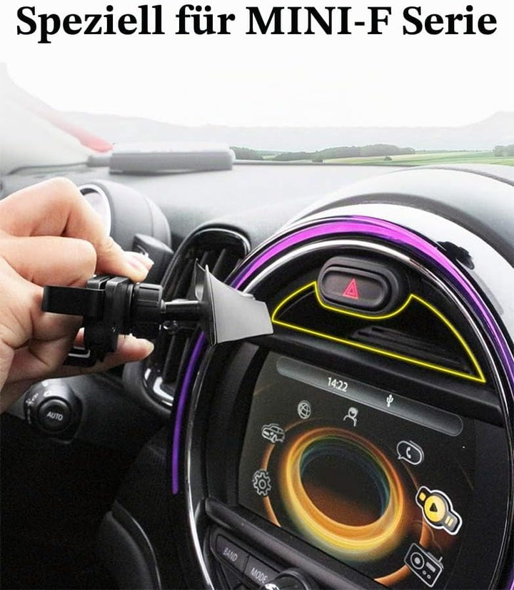 FIEMACH Handyhalterung für Mini Cooper S JCW One F54 F55 F56 F57 F60, Spezielle Navigations-Handyhal