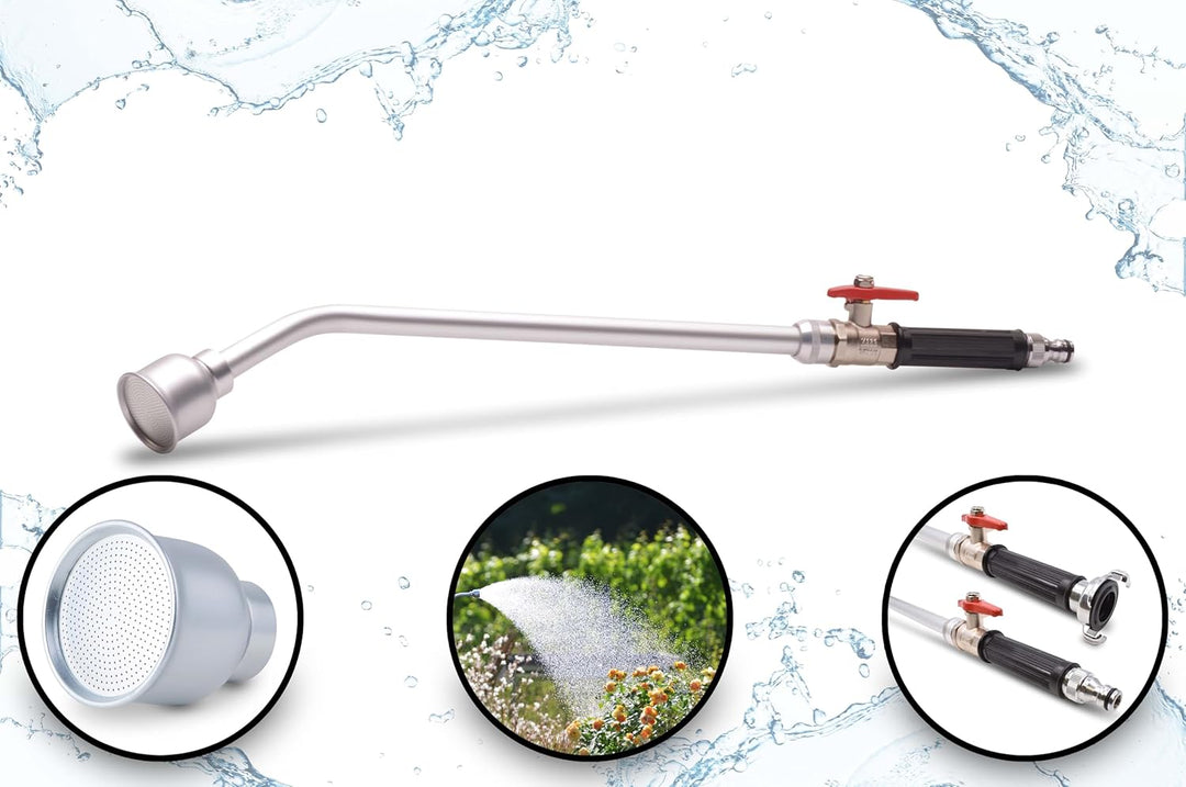 GRK/S 600 Profi Giessstab | Giessgerät | Gartenbrause | Giesslanze | komplett Metall | Steckverbindu